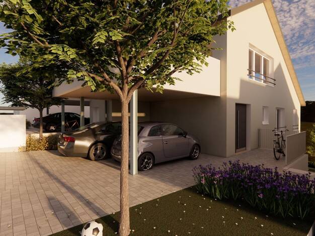 Doppelhaushälfte zum Kauf - Erstbezug provisionsfrei 790.200 € 5 Zimmer 134,6 m² 220 m² Grundstück frei ab 15.12.2027 Goethestraße Affalterbach Affalterbach 71563