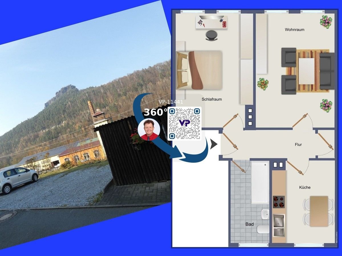 Wohnung zum Kauf 39.000 € 2 Zimmer 55,7 m²<br/>Wohnfläche EG<br/>Geschoss Königstein Königstein 01824