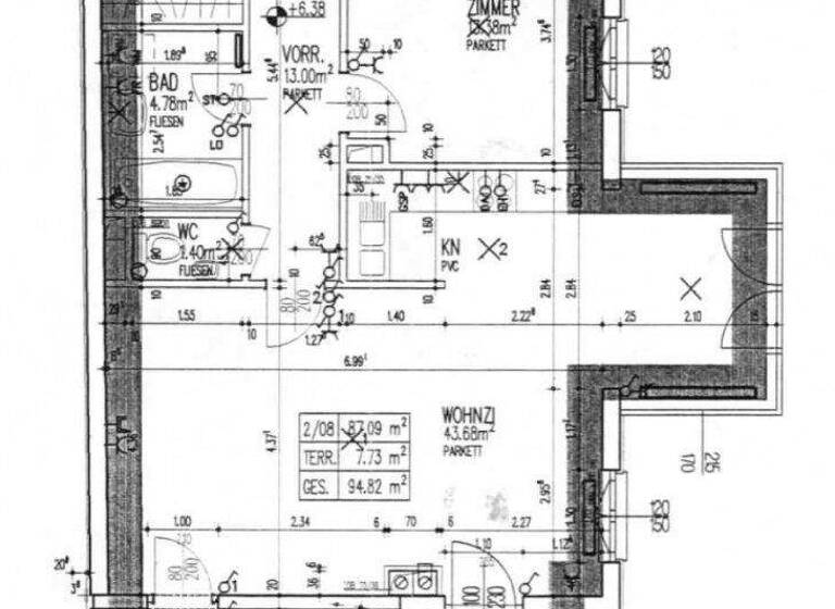 Terrassenwohnung zum Kauf 499.000 € 3 Zimmer 87 m² 2. Geschoss Beethovengasse 4-6 Baden 2500