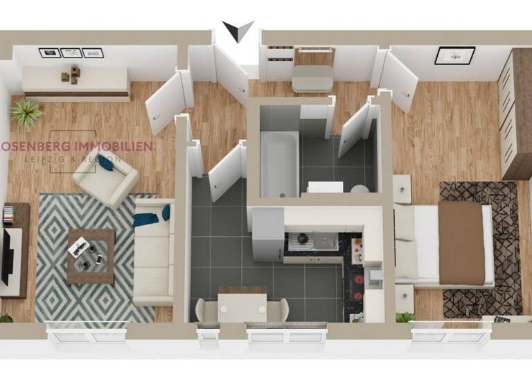 Wohnung zum Kauf 149.900 € 2 Zimmer 45 m²<br/>Wohnfläche 2.<br/>Geschoss Kirschbergstraße 49 WE07 Möckern Leipzig / Möckern 04159