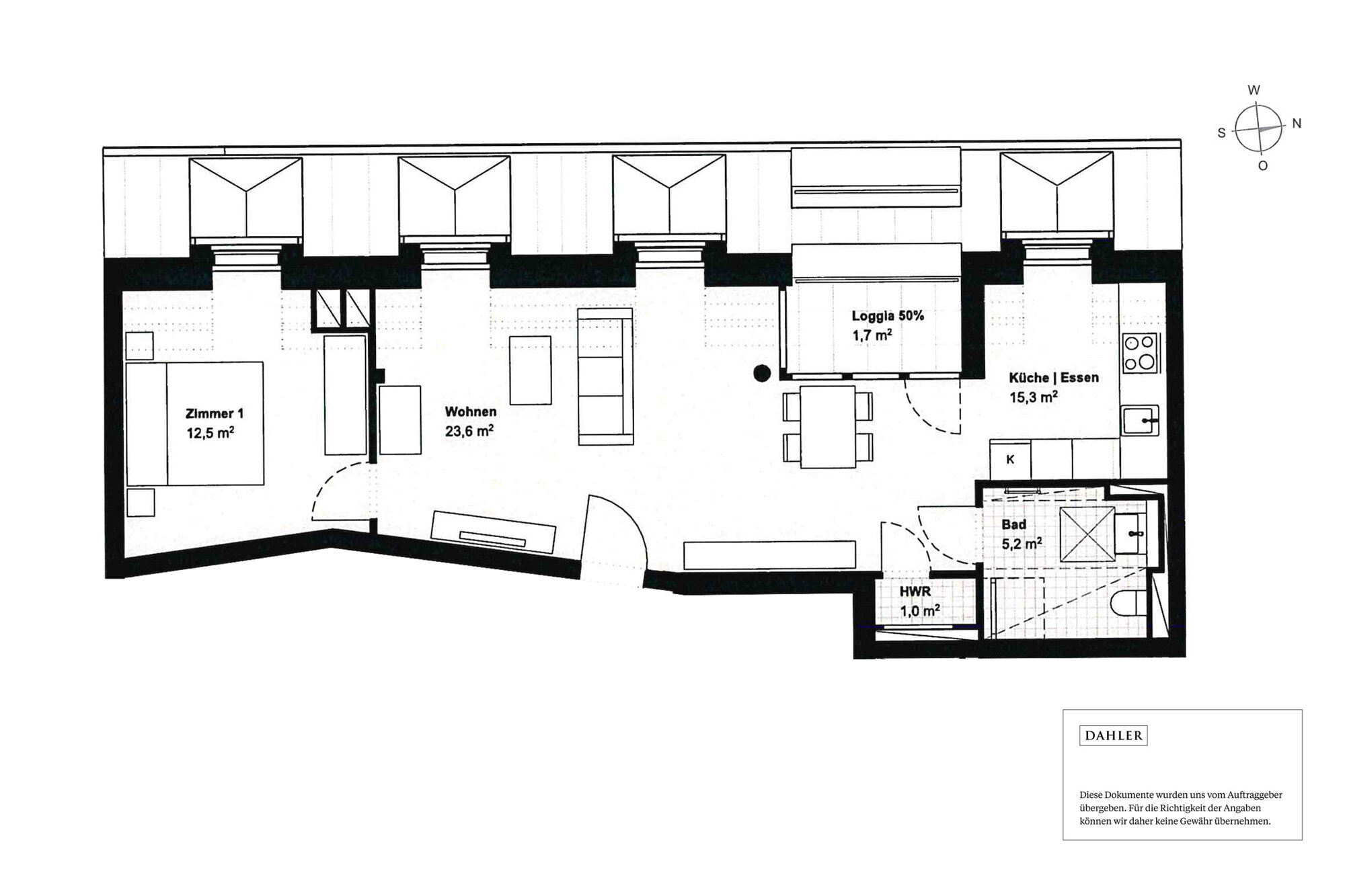 Wohnung zum Kauf 539.000 € 2 Zimmer 59,3 m²<br/>Wohnfläche 4.<br/>Geschoss Mitte Hannover / Mitte 30159