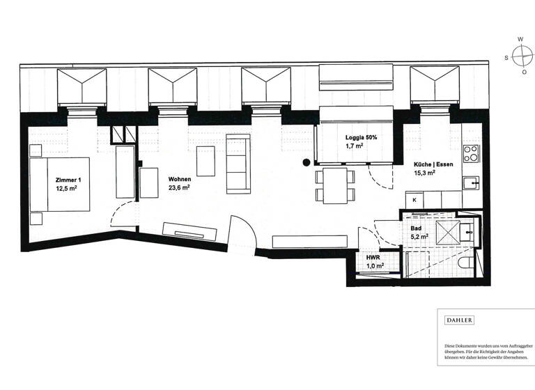 Wohnung zum Kauf 539.000 € 2 Zimmer 59,3 m²<br/>Wohnfläche 4.<br/>Geschoss Mitte Hannover / Mitte 30159