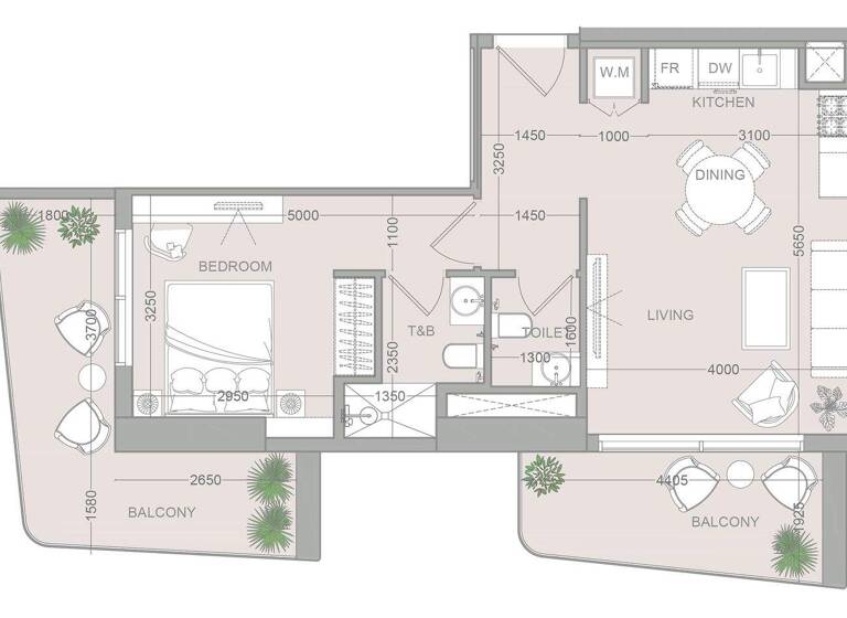 Wohnung zum Kauf provisionsfrei 313.326 € 2 Zimmer 73,4 m² Dubai 00000