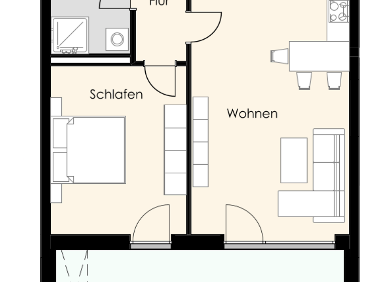 Wohnung zur Miete 850 € 2 Zimmer 72 m² 1. Geschoss Lengfelderstr. 20b Eggenfelden 84307
