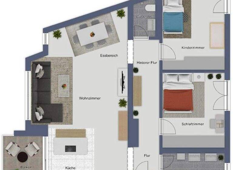 Wohnung zur Miete 800 € 3 Zimmer 94,1 m² 1. Geschoss frei ab 01.05.2026 Cloppenburg 49661