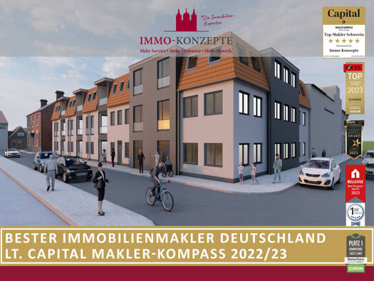 Praxisfläche zum Kauf - Erstbezug provisionsfrei 3.179 € 4 Zimmer 114,8 m² Bürofläche Lange Str. 14 Parchim Parchim 19370