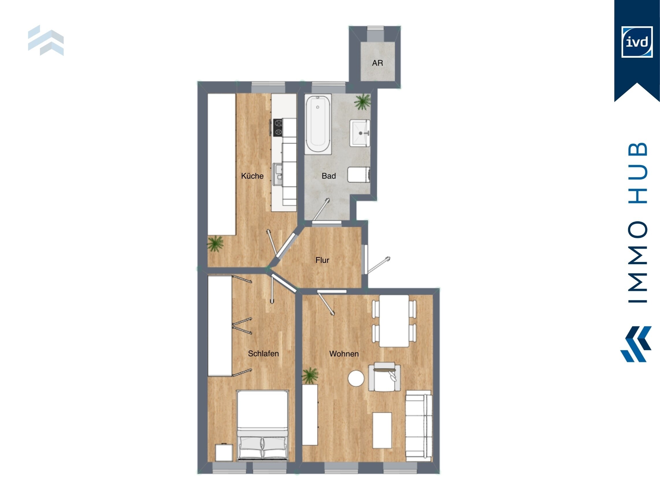 Wohnung zum Kauf 129.000 € 2 Zimmer 64,8 m²<br/>Wohnfläche 1.<br/>Geschoss Leutzsch Leipzig 04179