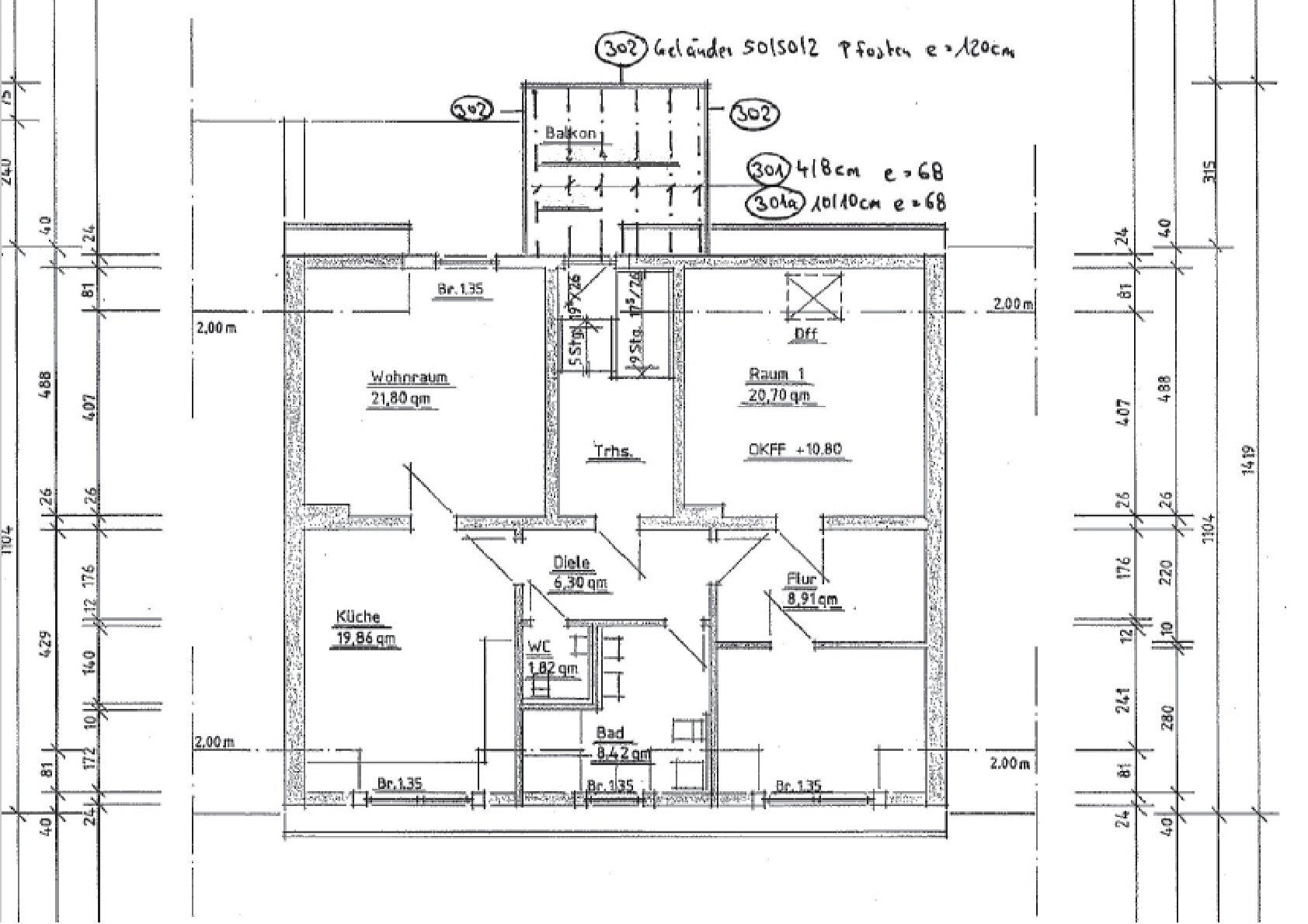 Wohnung zur Miete 820 € 3 Zimmer 105 m²<br/>Wohnfläche 3.<br/>Geschoss Melbeckstraße Mangenberger Str. - Kirschbaumer Hof Solingen 42655