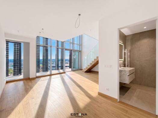 Penthouse zur Miete - Erstbezug 4.223 € 3 Zimmer 95,8 m² 51. Geschoss frei ab 01.11.2026 Donau-City-Straße Donaustadt 1220