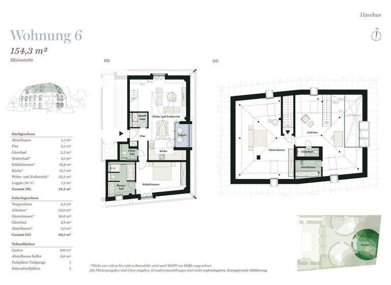 Wohnung zum Kauf 2.135.000 € 4 Zimmer 154 m² 2. Geschoss Othmarschen Hamburg 22607