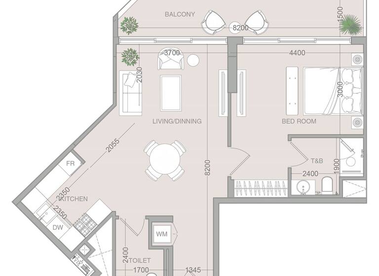 Wohnung zum Kauf provisionsfrei 303.960 € 2 Zimmer 76,9 m² Dubai 00000