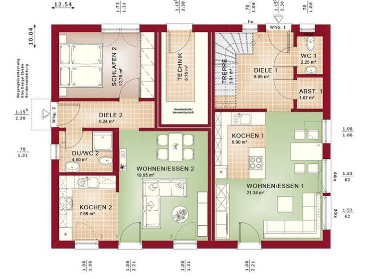 Doppelhaushälfte zum Kauf 801.924 € 6 Zimmer 151 m² 661 m² Grundstück Angelmodde Münster 48167