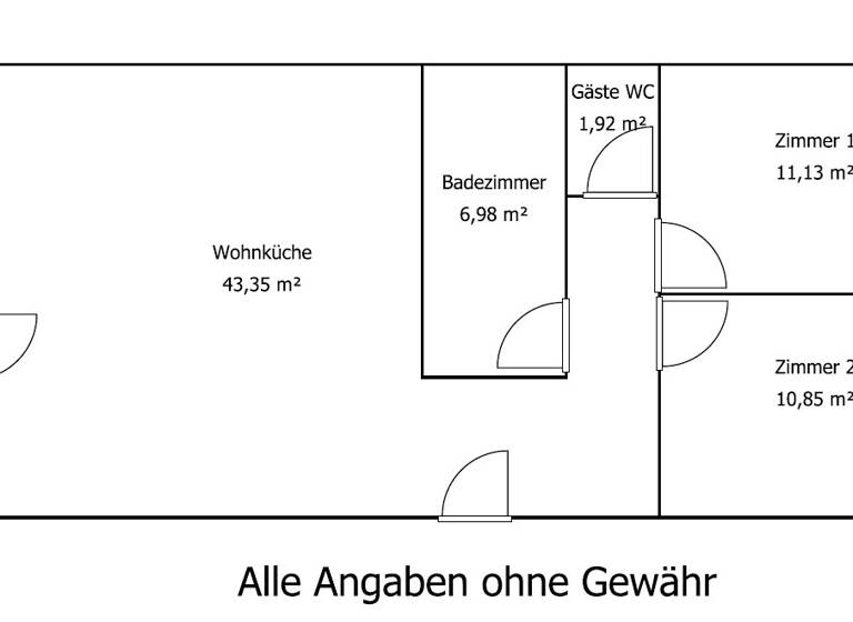 Wohnung zur Miete 600 € 3 Zimmer 75 m² Zalakaros 8749