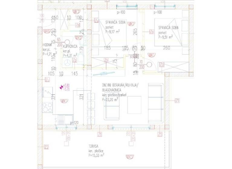 Wohnung zum Kauf 320.000 € 2 Zimmer 50 m² Okrug