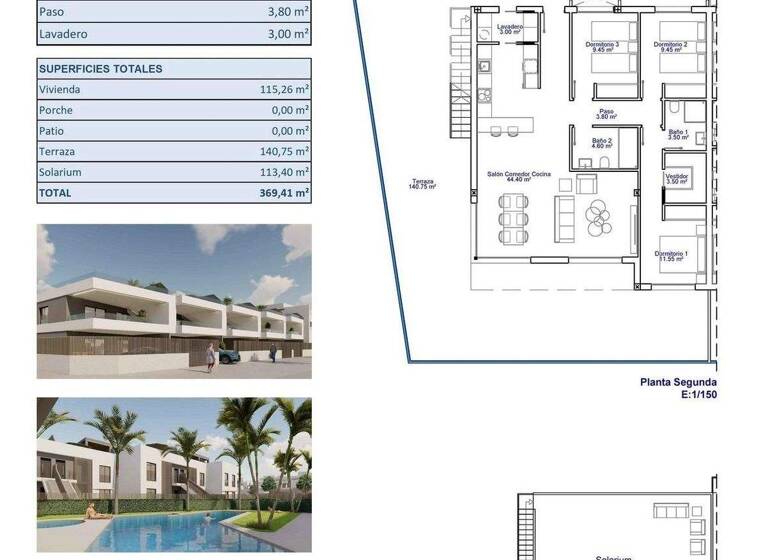 Penthouse zum Kauf 590.000 € 3 Zimmer 115 m² Pilar de la Horadada 03190