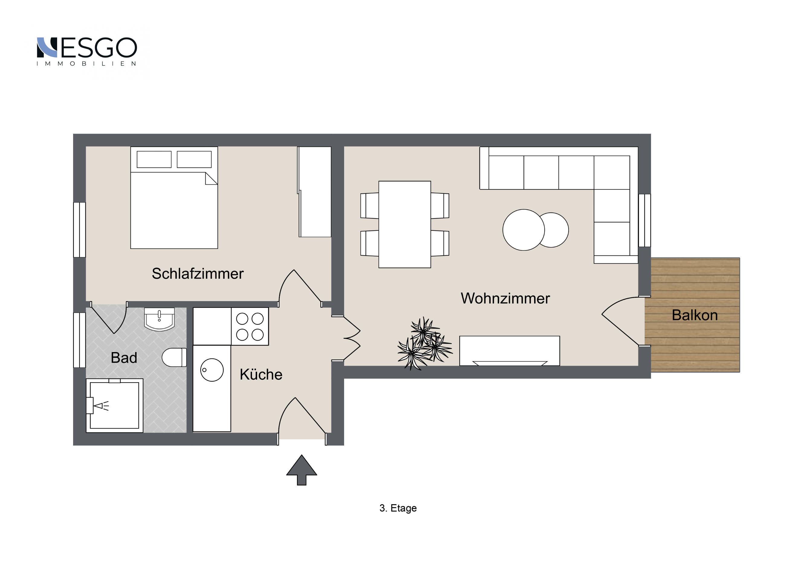 Wohnung zum Kauf 450.000 € 2 Zimmer 60 m²<br/>Wohnfläche 3.<br/>Geschoss Charlottenburg Berlin 10627