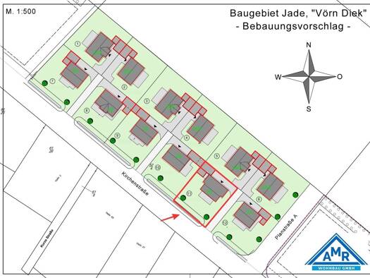 Grundstück zum Kauf 71.875 € 635 m² Grundstück Norderschweiburg Jade 26349