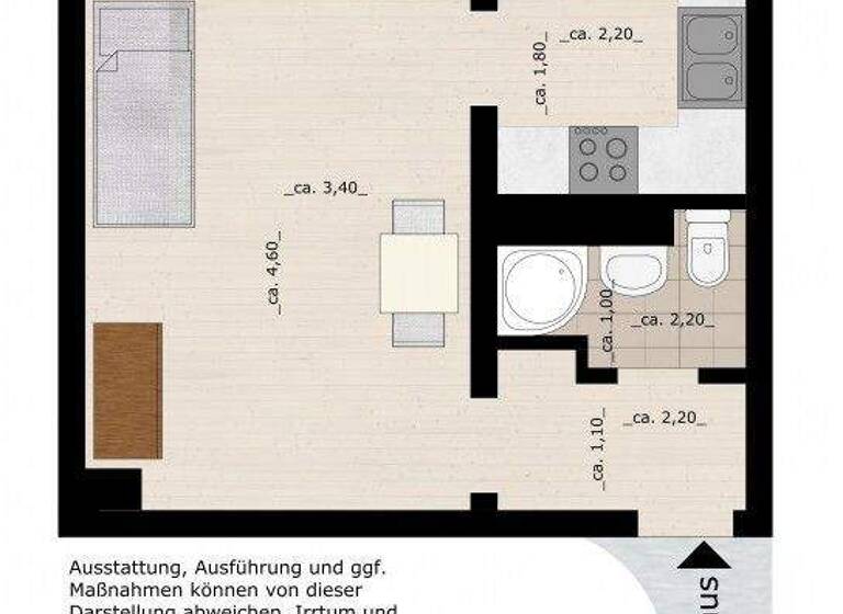 Studio zur Miete 260 € 1 Zimmer 28 m² 5. Geschoss frei ab 16.05.2026 Askanische Straße 74 Innenstadt Dessau-Roßlau 06842