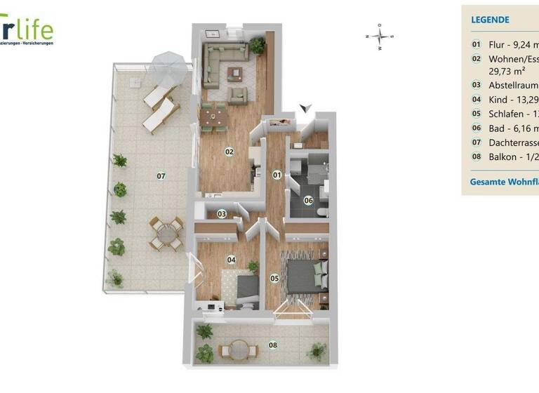 Wohnung zum Kauf provisionsfrei 479.000 € 3 Zimmer 103 m² Kaufbeuren-Neugablonz Kaufbeuren 87600