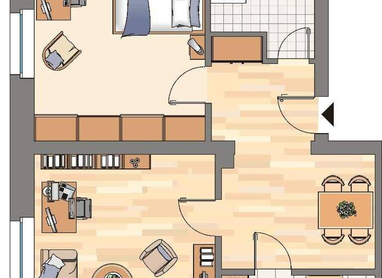 Wohnung zur Miete 599 € 2,5 Zimmer 64,7 m² 2. Geschoss Uranusstraße 35 Bövinghausen Dortmund 44388