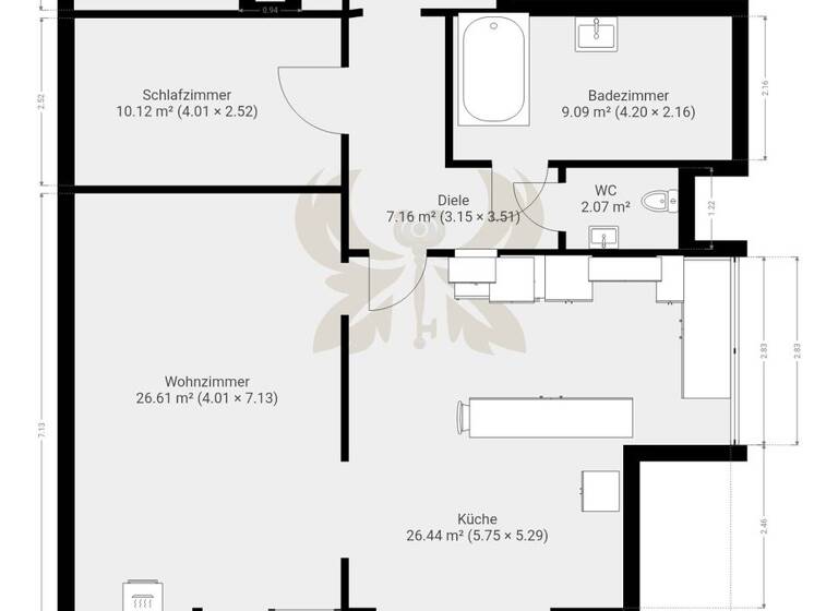Wohnung zum Kauf 330.000 € 3 Zimmer 100 m² 2. Geschoss Egg Bernried / Egg 94505