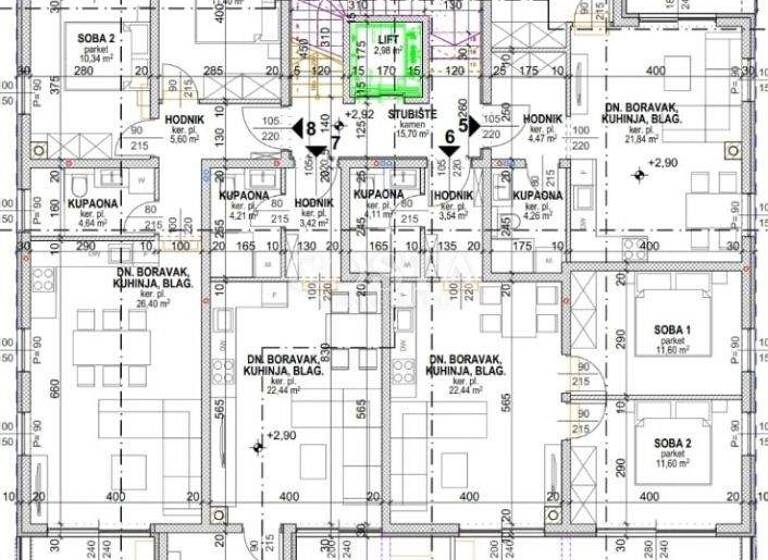 Wohnung zum Kauf 178.000 € 2 Zimmer 1. Geschoss Povljana 23249