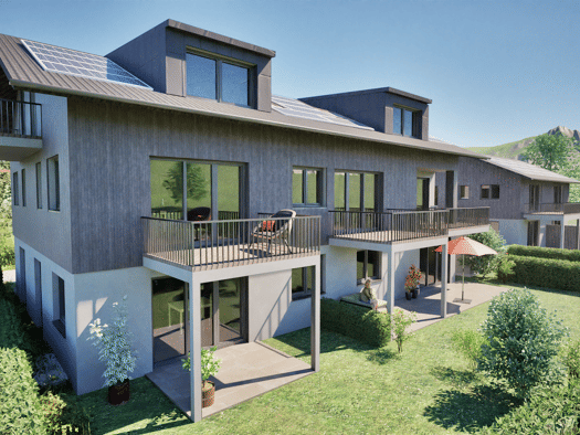 Wohnung zum Kauf - Neubau provisionsfrei 399.000 € 2 Zimmer 51 m² 1. Geschoss frei ab 01.12.2027 Preysingstraße 8 Brannenburg Brannenburg 83098