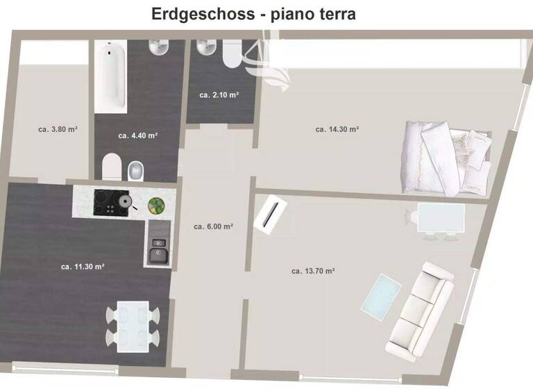 Studio zum Kauf 300.000 € 2 Zimmer 68 m² Brixen 39042