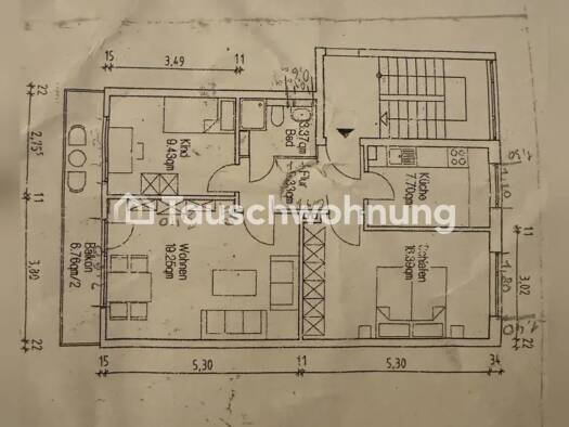 Wohnung zur Miete Tauschwohnung 780 € 3 Zimmer 65 m² 4. Geschoss Alsterdorf Nord 22081