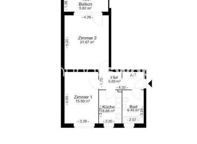 Wohnung zur Miete Tauschwohnung 393 € 2 Zimmer 62 m² 2. Geschoss Lichterfelde Berlin 12279