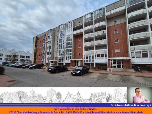 Wohnung zur Miete 640 € 4 Zimmer 80 m² 6. Geschoss frei ab 01.01.2026 Fischerstraße Am Oberbach Neubrandenburg 17033