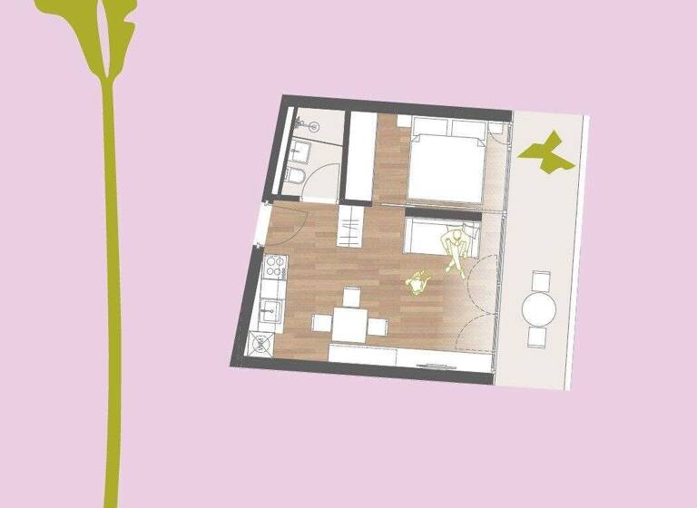 Terrassenwohnung zum Kauf 335.000 € 2 Zimmer 31,4 m² Höttinger Au 74 Hötting Innsbruck 6020