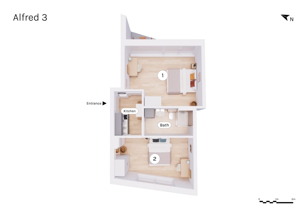 Wohnung zur Miete Wohnen auf Zeit 1.150 € 2 Zimmer 16 m²<br/>Wohnfläche 03.03.2025<br/>Verfügbarkeit Vereinsstraße Eimsbüttel Hamburg 20357