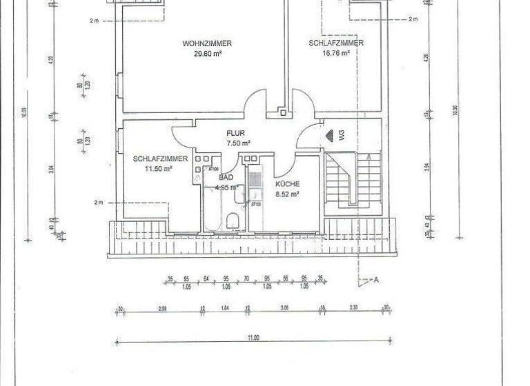 Wohnung zur Miete 735 € 3 Zimmer 81 m² 2. Geschoss frei ab sofort Nibourstaße 9 Nordstadt Hameln 31787