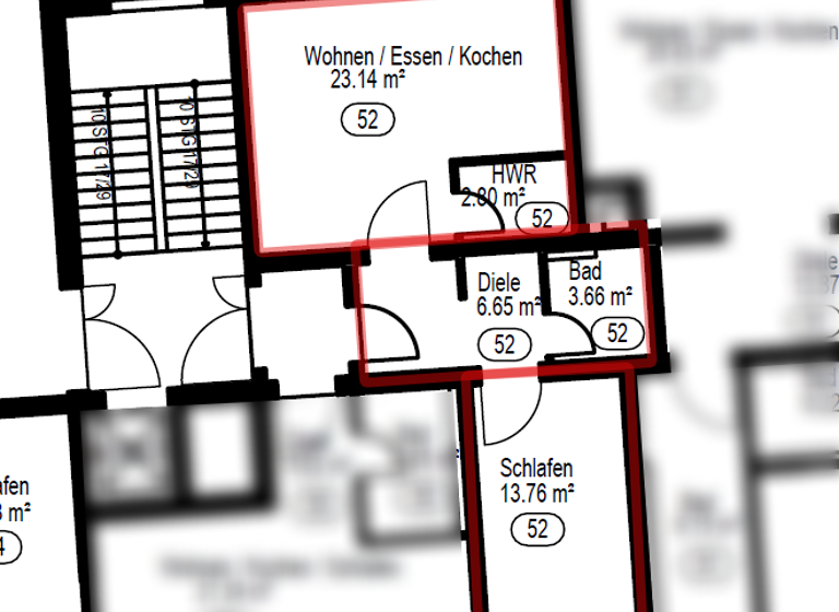 Wohnung zur Miete - Erstbezug 600 € 2 Zimmer 50 m² 2. Geschoss frei ab sofort Egerer Straße 30 Waldsassen 95652