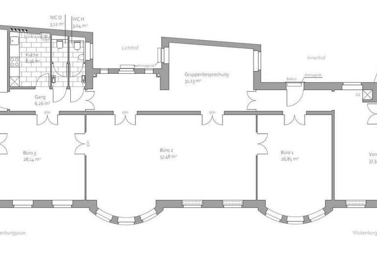 Bürofläche zur Miete 18,40 € 272,6 m² Bürofläche Wien 1080
