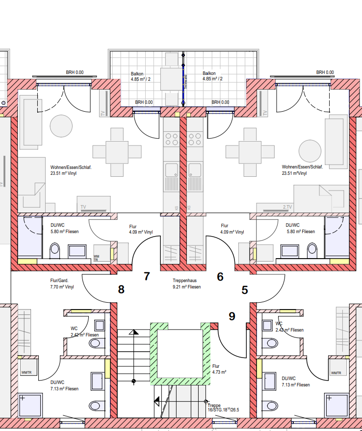 Wohnung zur Miete 650 € 1 Zimmer 42 m²<br/>Wohnfläche Tiengen Waldshut-Tiengen 79761