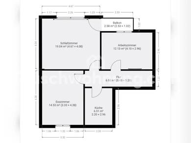 Wohnung zur Miete Tauschwohnung 650 € 3 Zimmer 66 m² Dachgeschoss, 4. Geschoss Haunstetten - West Augsburg 86179