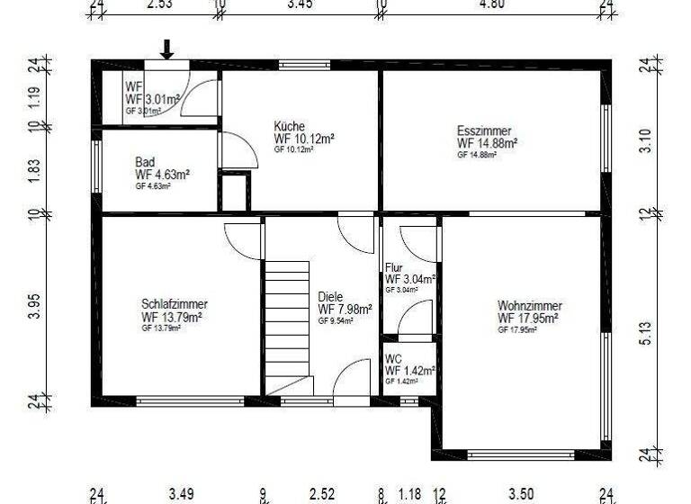 Einfamilienhaus zum Kauf 350.000 € 6 Zimmer 111,4 m² 1.617 m² Grundstück Rantrum 25873