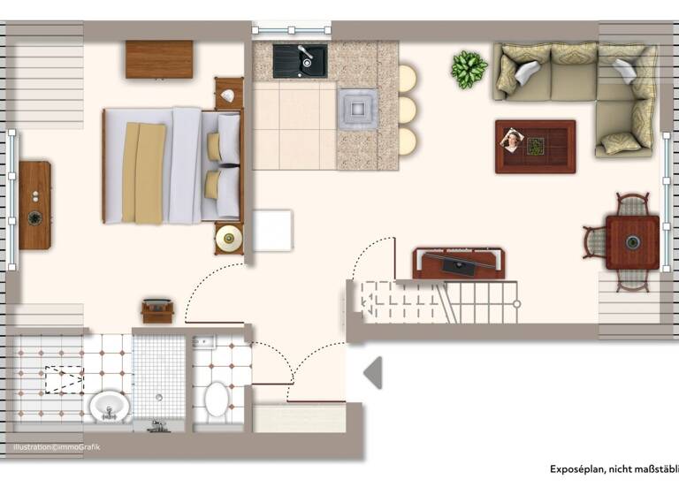 Maisonette zur Miete 1.600 € 3 Zimmer 65 m² Weiherfeld-Dammerstock Karlsruhe / Weiherfeld-Dammerstock 76199