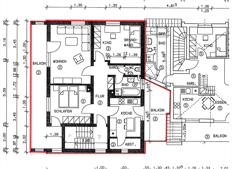Wohnung zum Kauf 249.000 € 3,5 Zimmer 86,7 m² 2. Geschoss Ittendorf Markdorf 88677