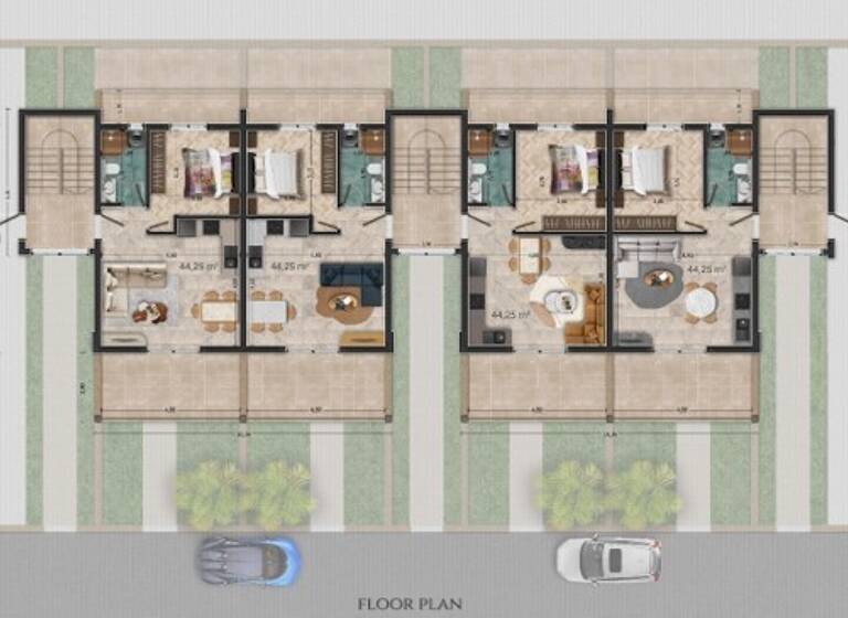 Studio zum Kauf 135.000 € 2 Zimmer 44 m² 1. Geschoss Asprovalta