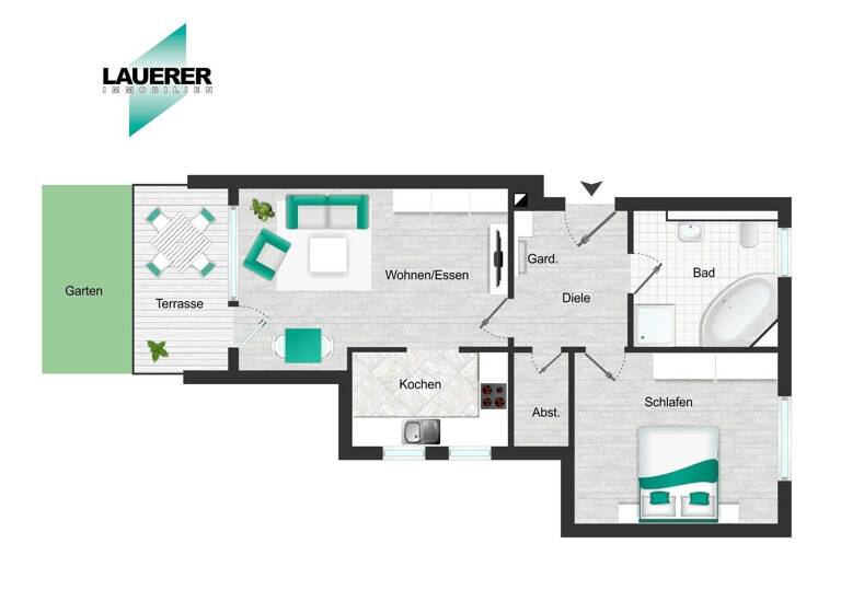 Wohnung zum Kauf 295.000 € 2 Zimmer 61 m² Herzogenaurach 91074