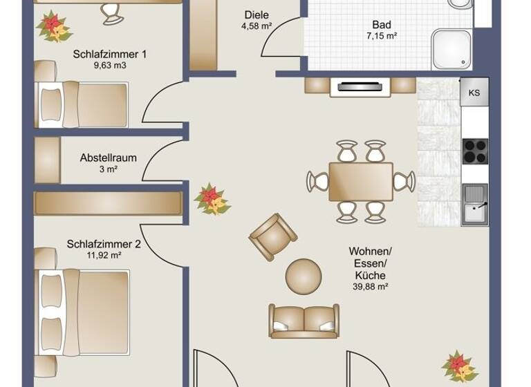 Wohnung zum Kauf 360.000 € 3 Zimmer 76 m² Schwarzengasse 7 Weiler 6837