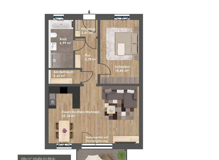 Wohnung zum Kauf - Erstbezug provisionsfrei 398.500 € 2 Zimmer 71 m² An der Leitn Beilngries 92339