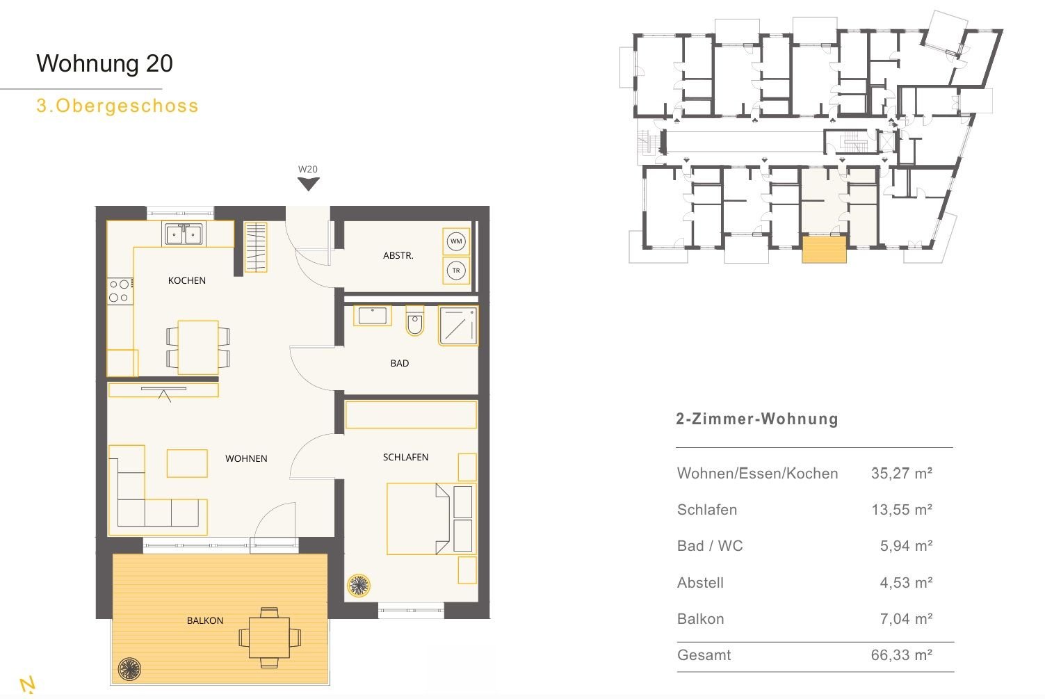 Wohnung zum Kauf 312.000 € 2 Zimmer 66,3 m²<br/>Wohnfläche Altensteig Altensteig 72213