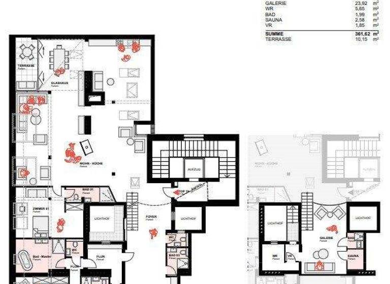 Wohnung zum Kauf - Erstbezug 6.790.000 € 5 Zimmer 361,6 m² Wien 1010