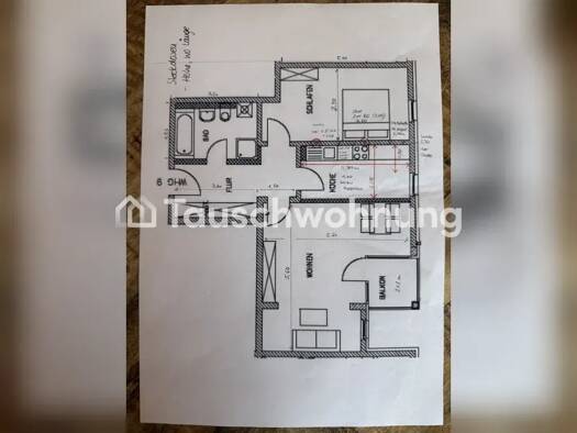 Wohnung zur Miete Tauschwohnung 670 € 2 Zimmer 67 m² 2. Geschoss Stadtmitte Mitte 18055