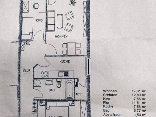Wohnung zur Miete 590 € 3 Zimmer 65,7 m² 5. Geschoss Wehrpromenade 8 Sandow Cottbus 03042