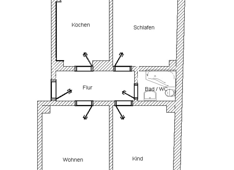Wohnung zur Miete 340 € 3 Zimmer 70 m² Siegener Straße 24 Stadtmitte Plauen 08523